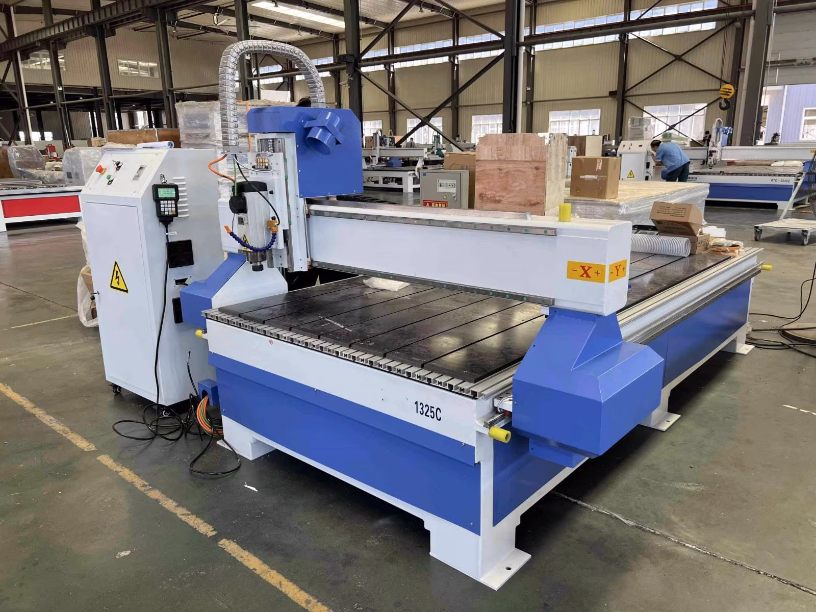 CNC router wood cutting automation